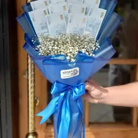پول تقلبی گل روبانی|گل و گیاه طبیعی|رشت, پاره بیجار|دیوار