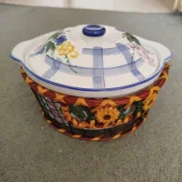 سوپ خوری چینی با سبد ۳ عدد سایز مختلف