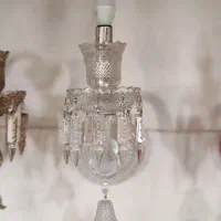 لوستردیوارکوب باکارات دوشاخه عسلی بلور کریستالی|لوستر و چراغ آویز|تهران, بهارستان|دیوار