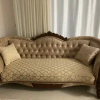 مبل و میز نهار خوری سلطنتی ۸ نفره به اضافه کاناپه