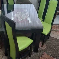 میز نهار خوری چوبی ۴نفره|میز و صندلی غذاخوری|اردبیل, |دیوار