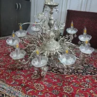 لوستر تمام برنجی ۱۰ شاخه