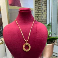 پلاک زنجیر کارتیه دایره بدون اجرت