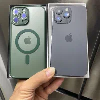 فیک طرح ایفون ۱۳و۱۴پرومکس رنگ مشکی با گارد وگلس