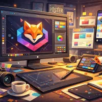 طراحی گرافیک حرفه ای، فتوشاپ، طراحی لوگو، گرافیست