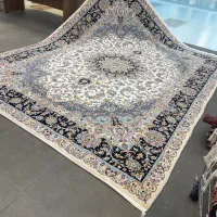 فرش دستباف بساک در کرج ۱۲ متر حاشیه سرمه ای کاشان|فرش|تهران, تولید دارو|دیوار