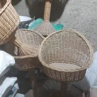 فروش سبد حصیری پایه دار مخصوص خشکباریها
