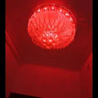 لوستر سقفی چشمه نور هفت رنگ|لوستر و چراغ آویز|رشت, رودباری|دیوار