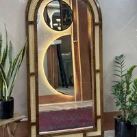 اینه گنبدی حصیر بامبو چوب روسی|آینه|یزد, |دیوار