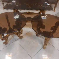 مبل سلطنتی تاج عروس ۶ ورق طلا با غذا خوری ۸ نفره|مبلمان خانگی و میز عسلی|مشکیندشت, |دیوار