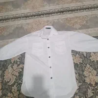 مانتو سفید دکمه فشاری