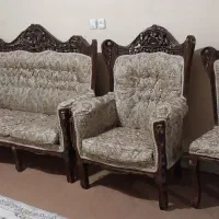 مبل سلطنتی ۹نفره ومیزغذاخوری ۶نفره|مبلمان خانگی و میز عسلی|محمدیه-قزوین, |دیوار