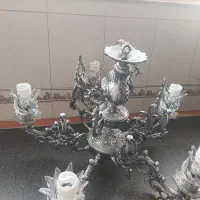 لوستر ۵ شعله طرح برنز