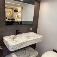 روشویی سنگی|لوازم سرویس بهداشتی|ری, علایین|دیوار