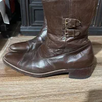 کفش نیم بوت چرم