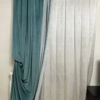 پرده حریر بافت دار همراه زیرپرده ،و‌الان ،سرب