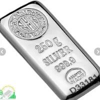 شمش نقره ۲۵۰گرمی