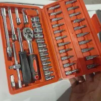 جعبه بکس ۴۶ عدد باطری دریل شارژی ارسال رایگان اچار