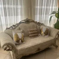 مبل سلطنتی ۷نفره با میز نهار خوری ۶ نفره