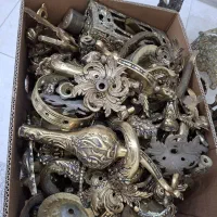 100کیلو بار برنجی لوستری و مجسمه برنزی