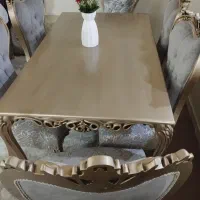 میز غذاخوری شش نفره سلطنتی مدل افسون