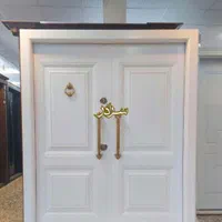 درب ضد سرقت سفید طلایی 2 لنگه saradoor کدnn747