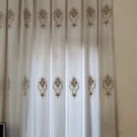 پرده حریر طرحدار|پرده، رانر، رومیزی|تهران, سید خندان (جلفا)|دیوار