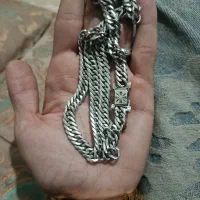 زنجیر نقره کاتیر هشت پر ژاپنی|جواهرات|آزادشهر, |دیوار