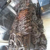 فرفورژه گلهای کادری درب اهن الات افق رشت|مصالح و تجهیزات ساختمان|رشت, فرزانه|دیوار