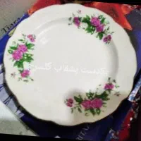 ۶عدد بشقاب گل سرخ