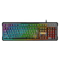 کیبورد گیمینگ مدل GK601-RGB با سیم نورپردازی RGB