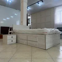 تخت ۹۰ تخت ۱۲۰ تخت دونفره پاتختی دارور آینه|تخت و سرویس خواب|مشهد, آبکوه|دیوار
