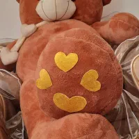 عروسک خرس قهوه‌ای 2متری کَف پا قلبی|اسباب‌‌بازی|شیراز, عادل آباد|دیوار