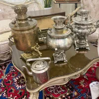 سماور روسی عتیقه رادیو عتیقه کتری روسی