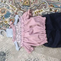 لباس دخترانه در حد نو برای سه ماه به بالا|کفش و لباس بچه|بومهن, |دیوار