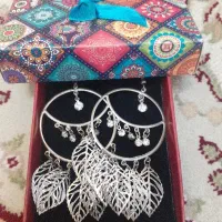 گوشواره استیل نگین دار