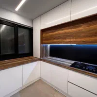 کابینت آشپز خانه/سفید گردویی|مصالح و تجهیزات ساختمان|بومهن, |دیوار