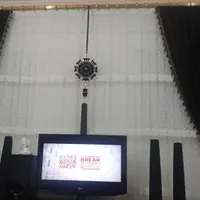 دوعددوالون مخمل  بدون توری سفید|پرده، رانر، رومیزی|شیروان (خراسان), |دیوار