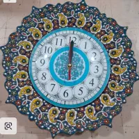 ساعت دیواری سفال کاری