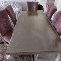 میز نهار خوری ۶نفره|میز و صندلی غذاخوری|بومهن, |دیوار