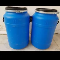 بشکه 60لیتری بهداشتی توسفید|ظروف نگهدارنده، پلاستیکی، یک‌بارمصرف|کرج, حصارک|دیوار