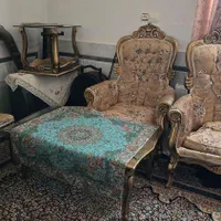 دو سرویس مبل سلطنتی و راحتی با میز عسلی شیشه ای|مبلمان خانگی و میز عسلی|زاهدان, |دیوار