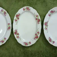 سه عدد دیس گلسرخی ژاپنی