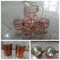 عتیقه قندان رومیزی ترمه ابریشم دشک پارچ پشتی مسی|ظروف سرو و پذیرایی|قم, باغ کرباسی|دیوار