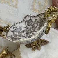 جا میوه‌ای و مجسمه و سینی برنجی فلاکس چای|مجسمه، تندیس، ماکت|ری, فیروزآبادی|دیوار