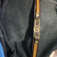 دستبند چرم طلا