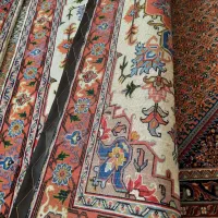 فرش زرع نیم ابعاد یک در یک نیم دستبافت