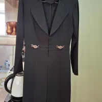 مانتو کرپ مشکی جنس خوب در حد نو