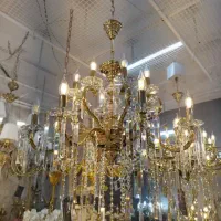 لوستر برنز شمعدان اباژور