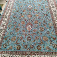 فرش ۹ متری آبی فیروزه ای